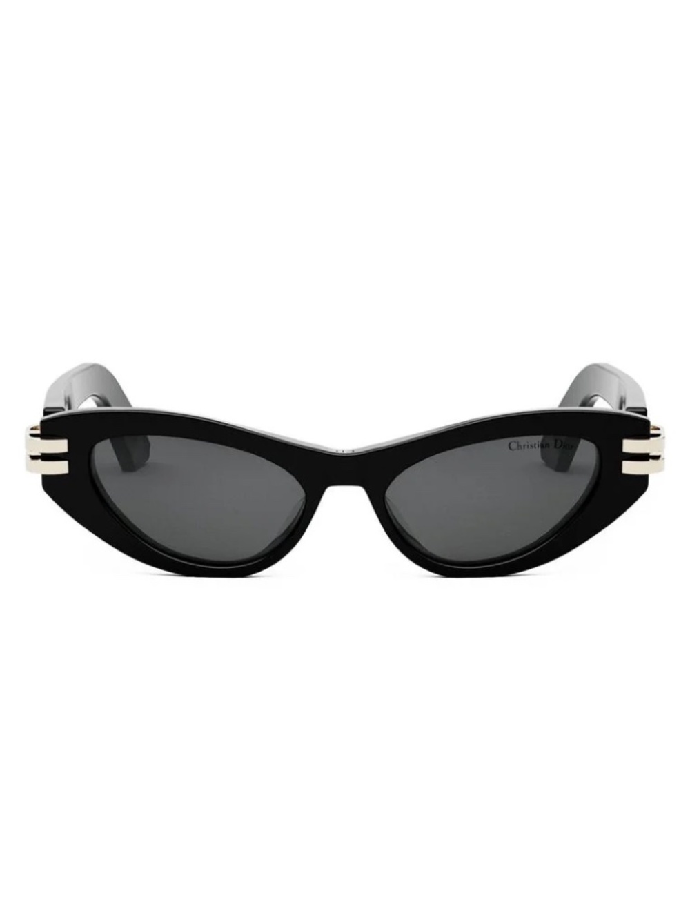 DIOR Cat Eye Sunglasses B1U | Black - Gold / 50 mm (Slightly Warped)